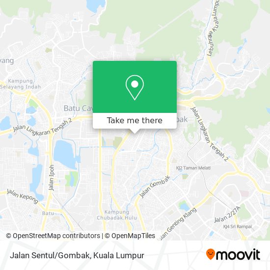 Peta Jalan Sentul/Gombak