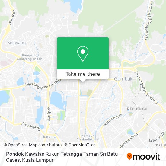 Pondok Kawalan Rukun Tetangga Taman Sri Batu Caves map
