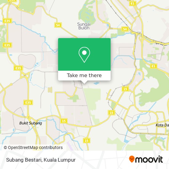 Peta Subang Bestari