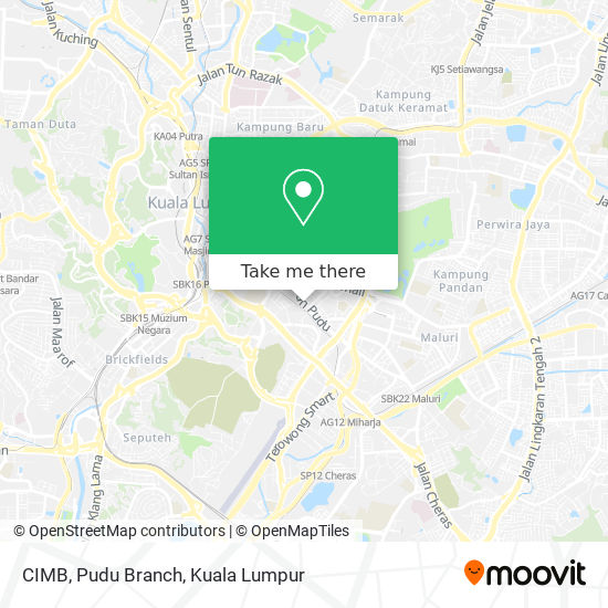 CIMB, Pudu Branch map