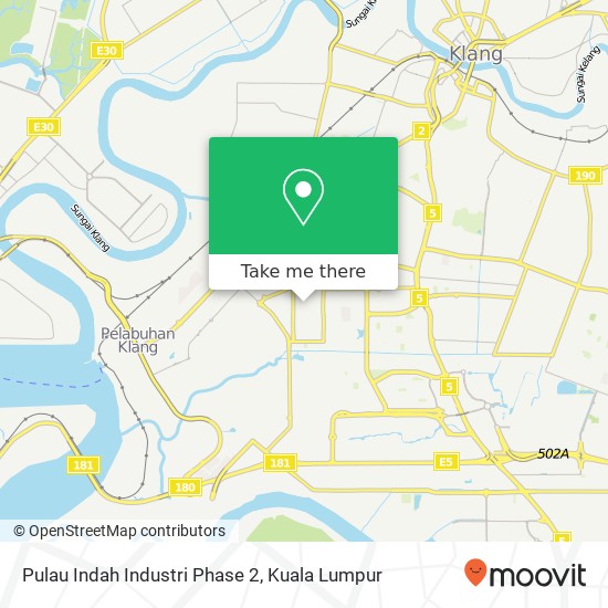 Pulau Indah Industri Phase  2 map