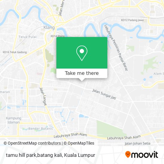 tamu hill park,batang kali map