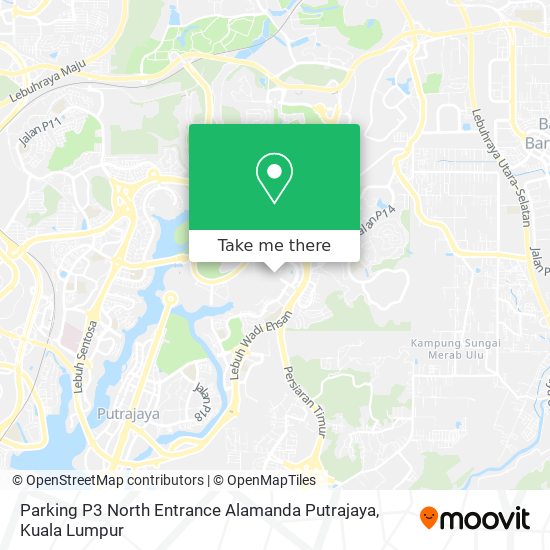 Peta Parking P3  North Entrance Alamanda Putrajaya