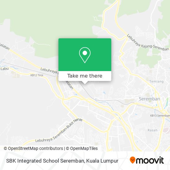 SBK Integrated School Seremban map