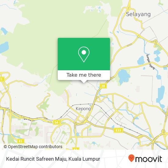 Kedai Runcit Safreen Maju map