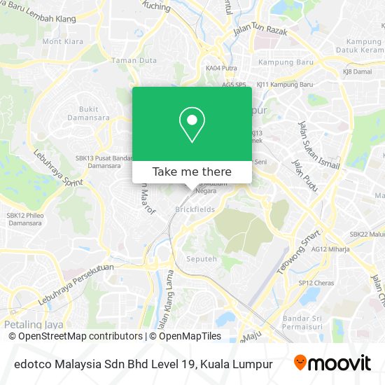 edotco Malaysia Sdn Bhd Level 19 map