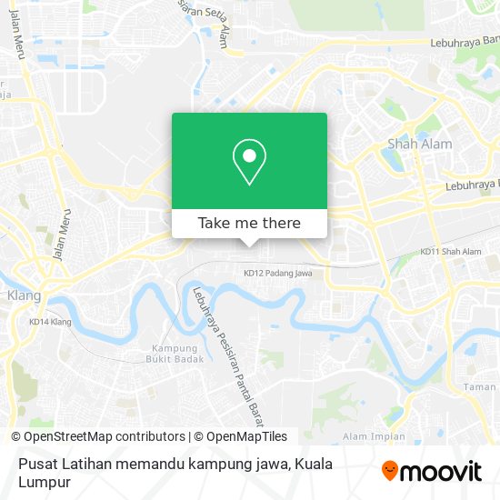 Pusat Latihan memandu kampung jawa map