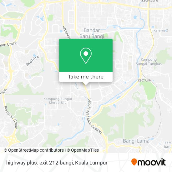 highway plus. exit 212 bangi map