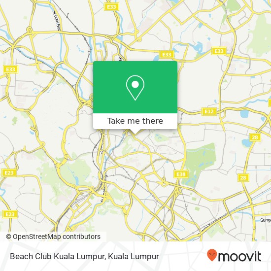 Beach Club Kuala Lumpur map