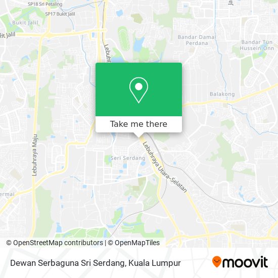 Dewan Serbaguna Sri Serdang map