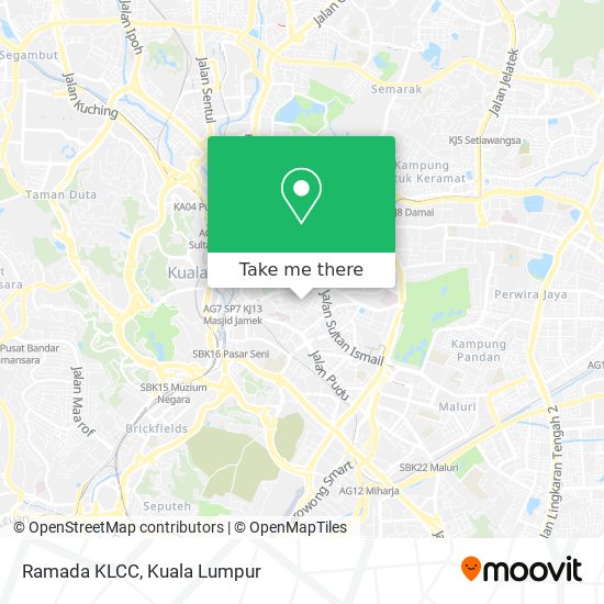 Ramada KLCC map