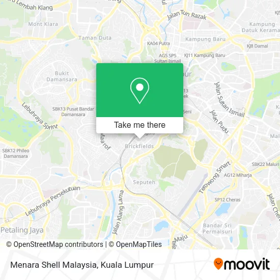 Menara Shell Malaysia map