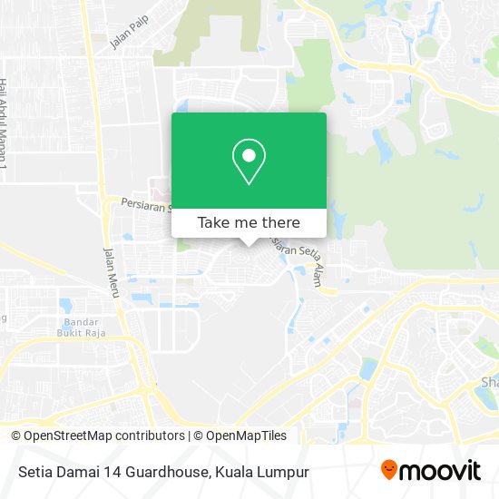 Setia Damai 14 Guardhouse map