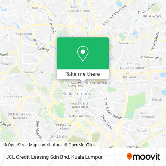 JCL Credit Leasing Sdn Bhd map