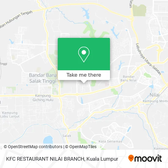 KFC RESTAURANT NILAI BRANCH map