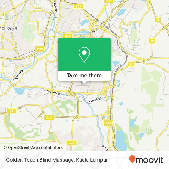 Golden Touch Blind Massage map