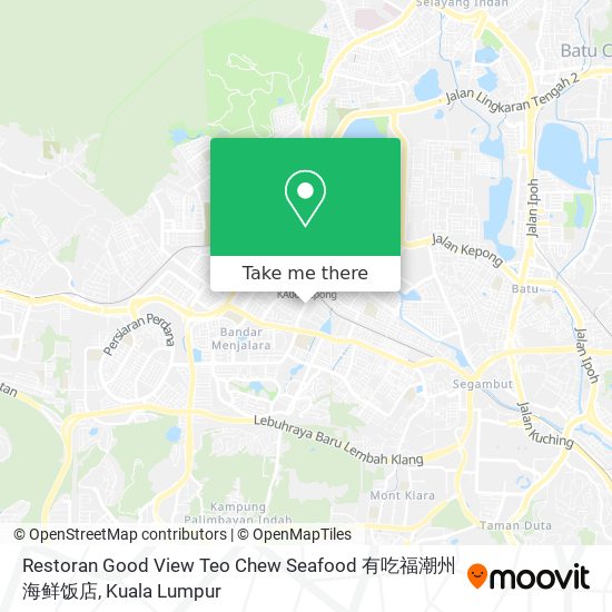 Peta Restoran Good View Teo Chew Seafood 有吃福潮州海鲜饭店