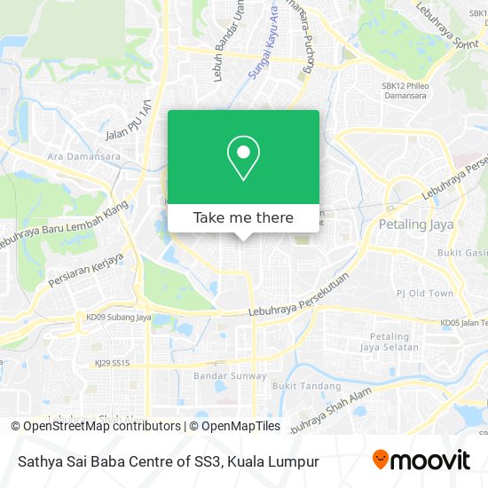 Sathya Sai Baba Centre of SS3 map