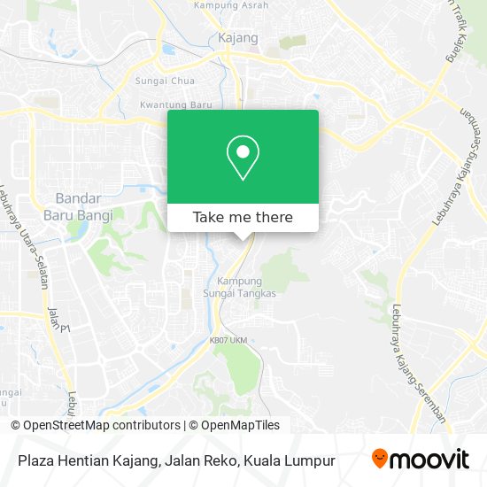 Peta Plaza Hentian Kajang, Jalan Reko