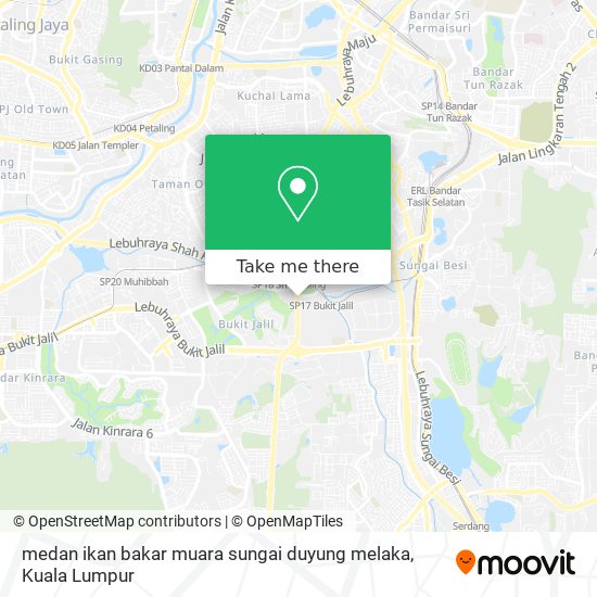 medan ikan bakar muara sungai duyung melaka map