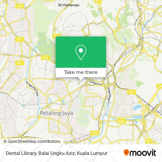 Dental Library, Balai Ungku Aziz map
