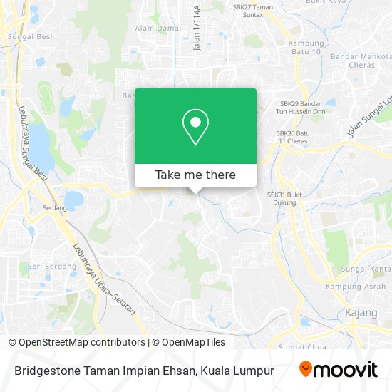 Bridgestone Taman Impian Ehsan map