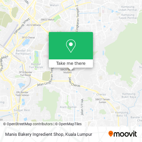 Manis Bakery Ingredient Shop map