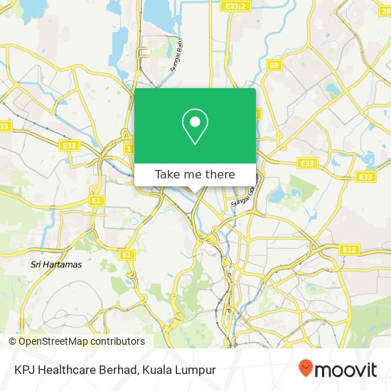 Peta KPJ Healthcare Berhad