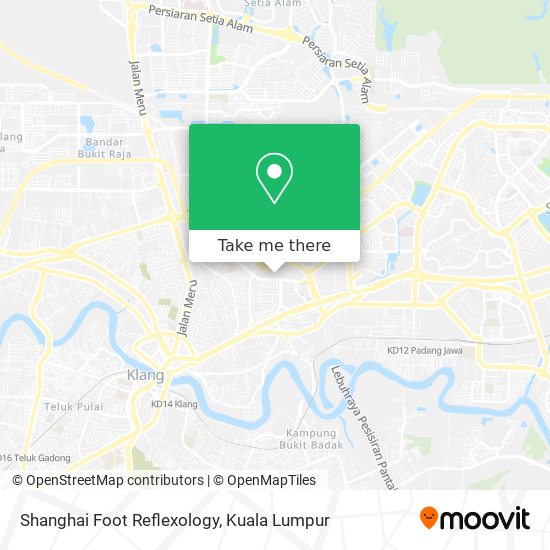 Shanghai Foot Reflexology map