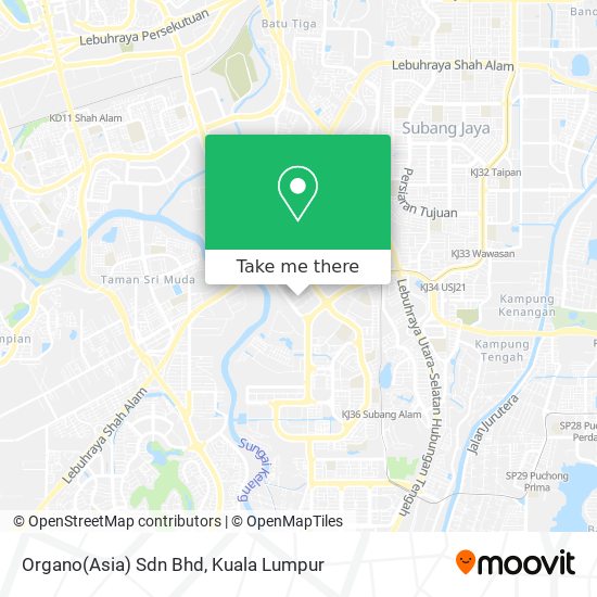 Organo(Asia) Sdn Bhd map