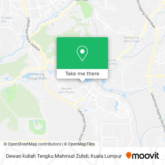 Dewan kuliah Tengku Mahmud Zuhdi map