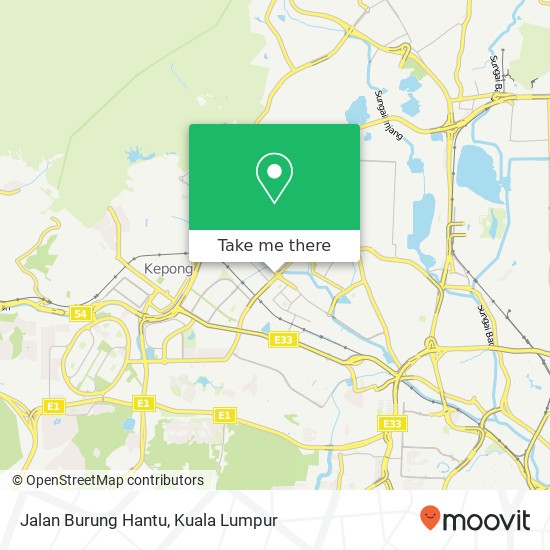 Jalan Burung Hantu map