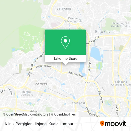 Klinik Pergigian Jinjang map