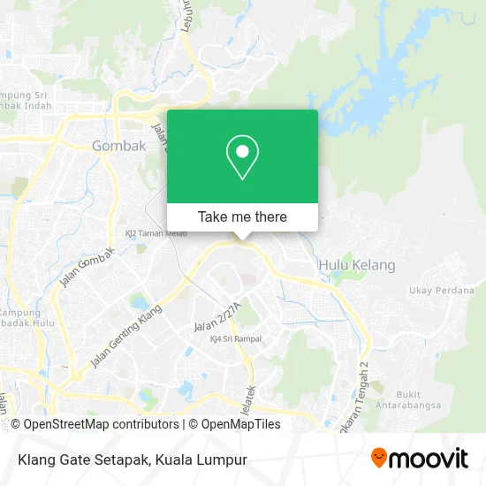 Klang Gate Setapak map
