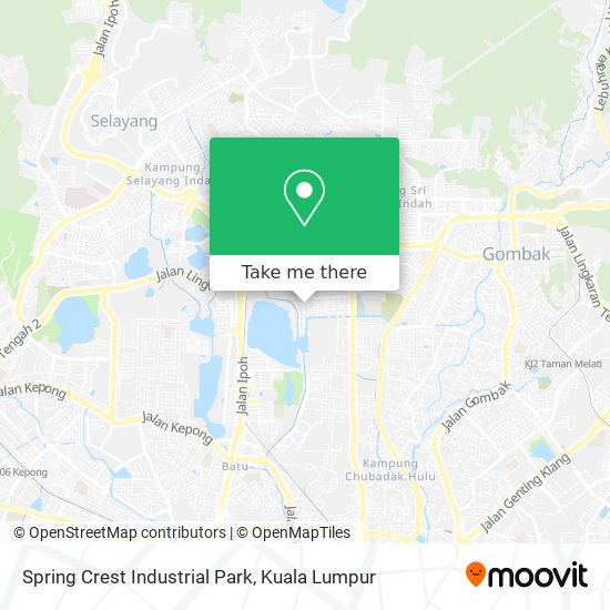 Spring Crest Industrial Park map