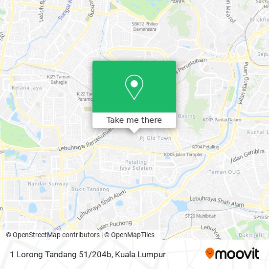 1 Lorong Tandang 51/204b map