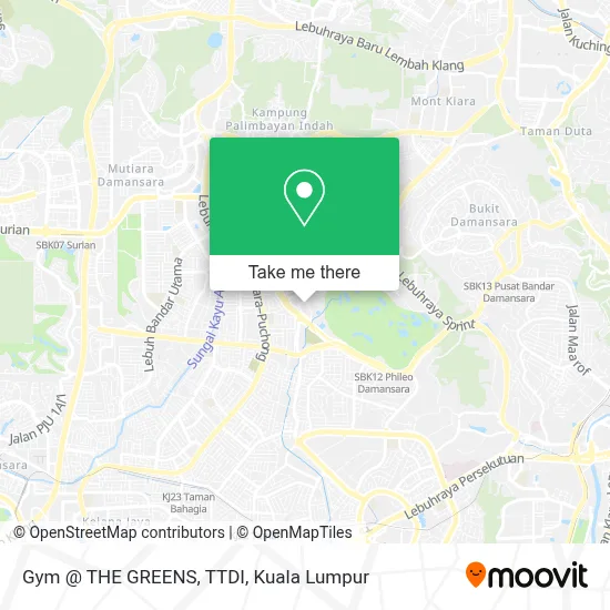 Gym @ THE GREENS, TTDI map