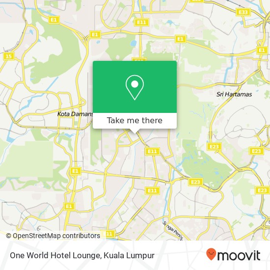 One World Hotel Lounge map