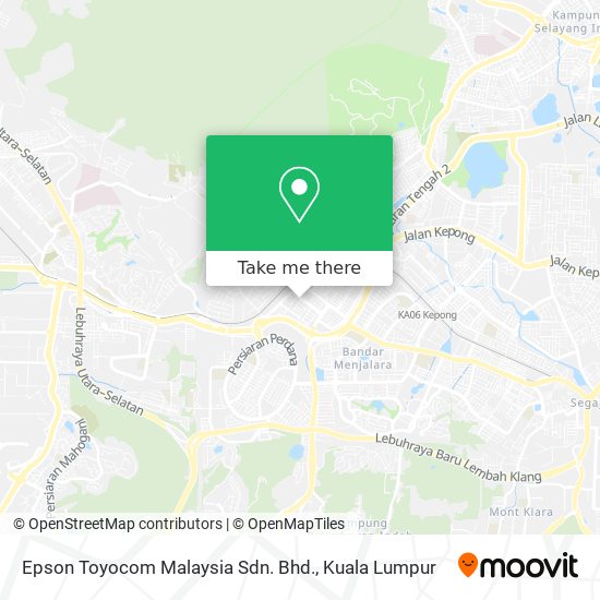 Peta Epson Toyocom Malaysia Sdn. Bhd.