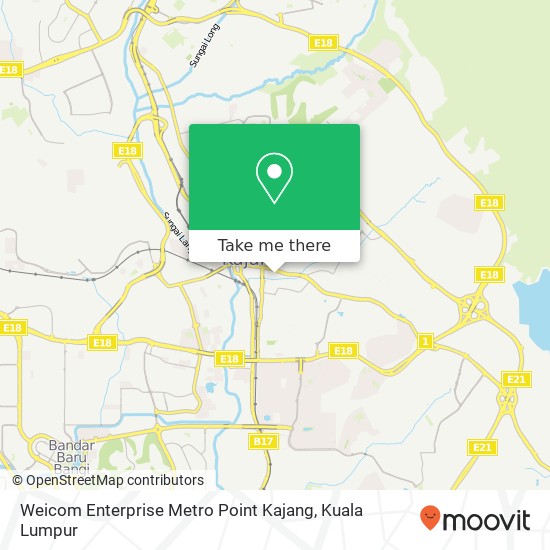 Weicom Enterprise Metro Point Kajang map