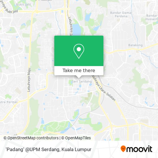 'Padang' @UPM Serdang map
