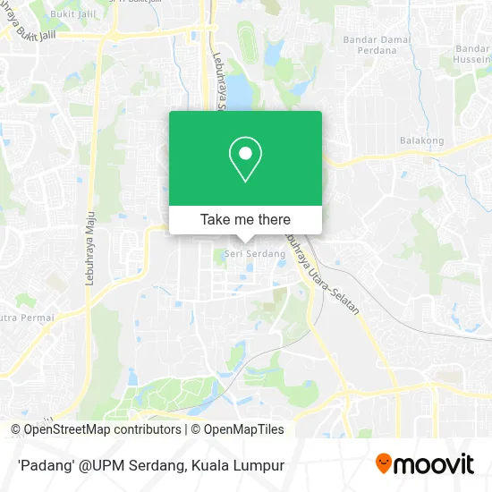 'Padang' @UPM Serdang map