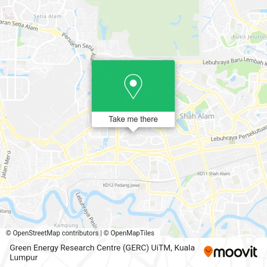 Green Energy Research Centre (GERC) UiTM map