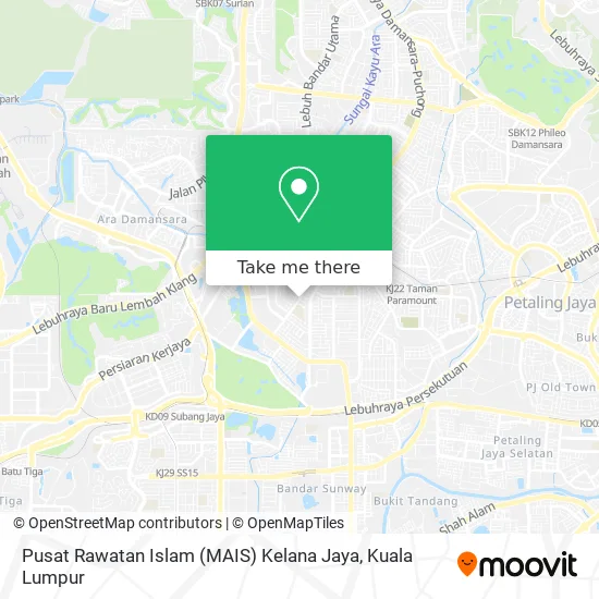Pusat Rawatan Islam (MAIS) Kelana Jaya map