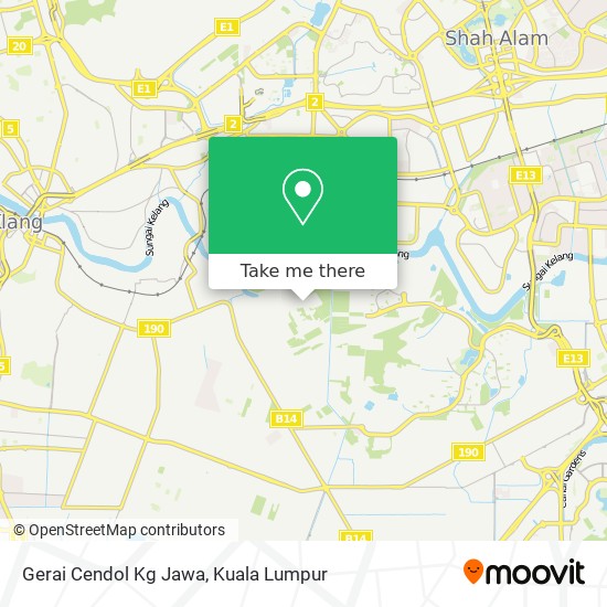 Gerai Cendol Kg Jawa map