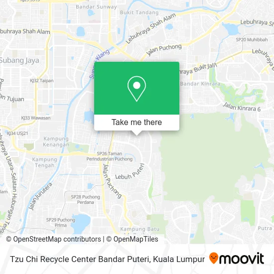 Tzu Chi Recycle Center Bandar Puteri map