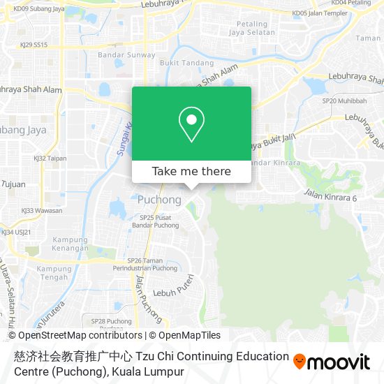 慈济社会教育推广中心 Tzu Chi Continuing Education Centre (Puchong) map