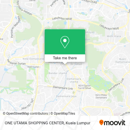 ONE UTAMA SHOPPING CENTER map