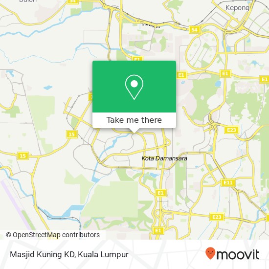 Masjid Kuning KD map