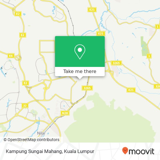 Kampung Sungai Mahang map